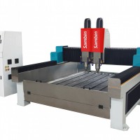 Double Heads Stone Engraving Machine