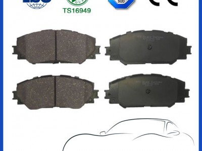 Non Asbestos Organic Semi Metallic Brake Pad For Toyota Corolla With Shim Front