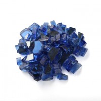 Cobalt Blue Reflective Fire Glass