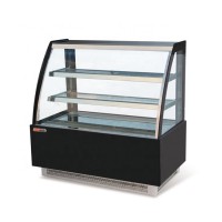 hot sale high quality 900mm two-layer cake cabinet glass display showcase showcase chiller