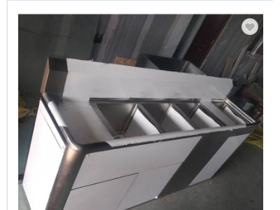 Hand Made Stainless steel commercial kitchen cabinet with washing sink bowls