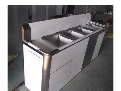 Hand Made 304 Grade Modern Cheap Knocked Down Structure Stainless Steel Metal Kitchen Sink Cabinet
