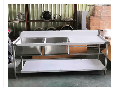 Commercial Stainless Steel Kitchen Sink With Double Bowls For Restaurant