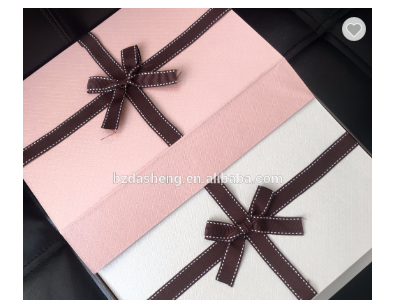 Handmade Luxury Gift Paper Box With Bowknot oblong carton boxes for gift packing