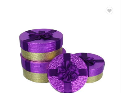 Customized high quality round shape flower packing box carton gift boxes