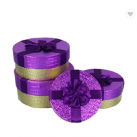 Customized high quality round shape flower packing box carton gift boxes