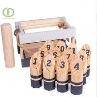 High quality colorful molkky game wooden games