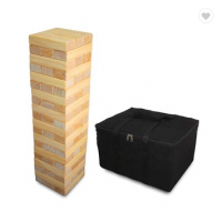 wooden tumbling tower 60 pieces giant building blocks for kids