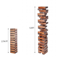 garden game stained toppling tower walnut tumbling towers