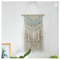 Handmade Boho Bohemian Cotton Tapestry Tassels Macrame Deco Wedding Wall Hanging