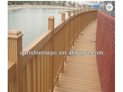 WPC outdoor riverside/seaside fence/railing,ISO,SGS,CE