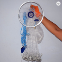 7FT Cheap Price carp mesh nylon monofilament float american style throw hand cast fishing net