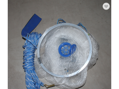 American Style Easy Throw Cast Net Drawstring Fishing Net Nylon Mono Cast Net with Aluminum Ring