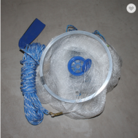 American Style Easy Throw Cast Net Drawstring Fishing Net Nylon Mono Cast Net with Aluminum Ring