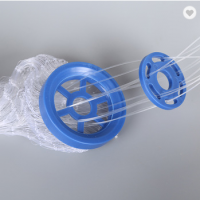 Nylon Monofilament Fishing Cast Net Frisbee Cast Net;Plastic Coated Iroon Sinker Fishing Cas