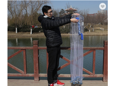 Throwing Cast Net American Style Fishing Net Hand Casting Net Aluminum ring hand throwing net