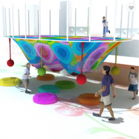 Hand Crocheted Climbing Nets for Kids Indoor Playground equipment