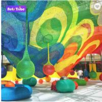Amusement park equipment kids play ground rainbow net other amusement park products