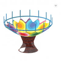 Rainbow Tree Netting Hand Crocheted Nylon Rope Kids Indoor Playground Equipment games for kids