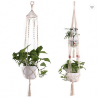 Natural handmadecrochet wall plant Garden macrame Plant hanging