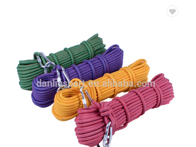 Colorful Dynamic Gym Nylon Climbing Rope Climbing Safety Rope Leash