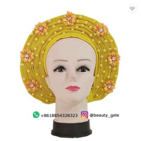 ready to wear Autogele headtie with stones Asooke Nigeria wedding party sego gele
