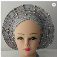 2019 Ready-to-Wear auto Gele aso oke with best price made in shandong