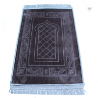 velvet black cotton muslim janamaz sofy prayer mat islam