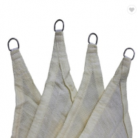 Cream color Flat wire 180GSM 100% Virgin HDPE add UV for sun Shade sail net