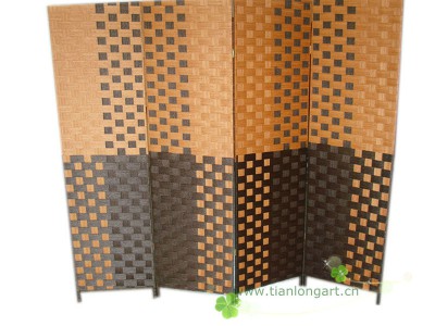 wholesale decorative handmade woven wooden screen cheap room divider