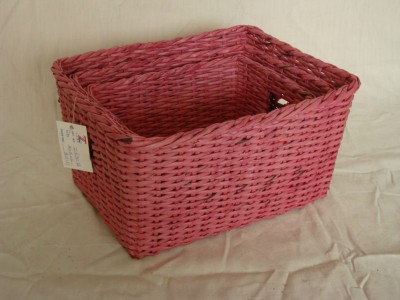 fashionable wholesales decorative eco-friendly woven waste basket