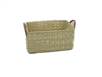 Recycled cheap wholesale handmade woven straw metal decorative baskets