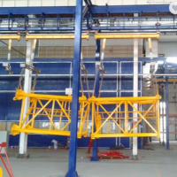 Double Hanger Type Shot Blasting Machine with High Quality