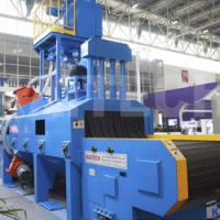 QWD shot blasting machine for little casting surface cleaning and strengthening