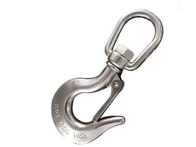 sell at a low price metal large crane hook with rotating eye button