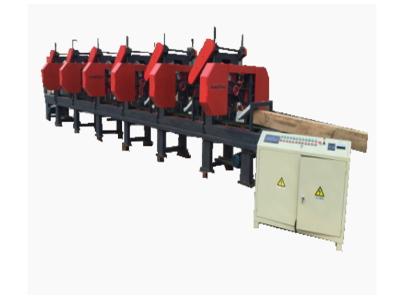 Mobile multiple heads sawmill machine for sale