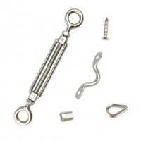 T316 Stainless Steel Height Wood hardware Kit Quick Installation For 1/8 Cable Railing