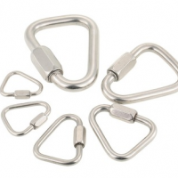 Stainless Steel Triangle Hanging Hook Buckle Carabine Clip Camping Equipment Tool