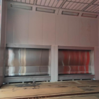 Hot selling paint booth large spray booth drying room with LED lights