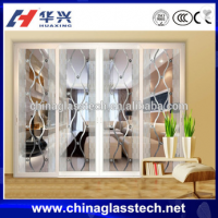 toughened aluminum glass panel garage door