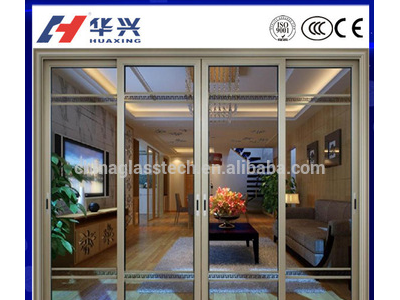 modern style aluminum frame standard sliding glass door size