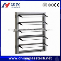 bathroom room PVC glass vertical louver window