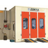 CE approved china energy-saving water curtain diesel heating powder coating car spray booth for sale