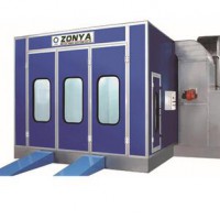 energy-saving water curtain powder coating bake oven industrial car spray painting machine