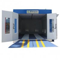 cheap custom model small Thermal heat exchanger paint car spray booth with heating lamp