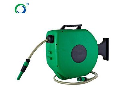High pressure hose reel retractable drum