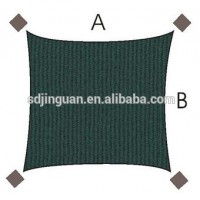 100%HDPE breathable and durable Hot sale 3x3M outdoor sun shade sail net