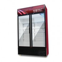 Hotel fridge glass door display cabinet