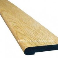 Stair Tread of Laminated wood with Pine, Oak,Maple veneer wrapped.