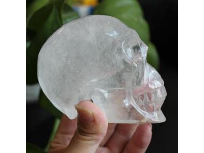 Wholesale Natural Clear Quartz Carved Gemstone Skulls